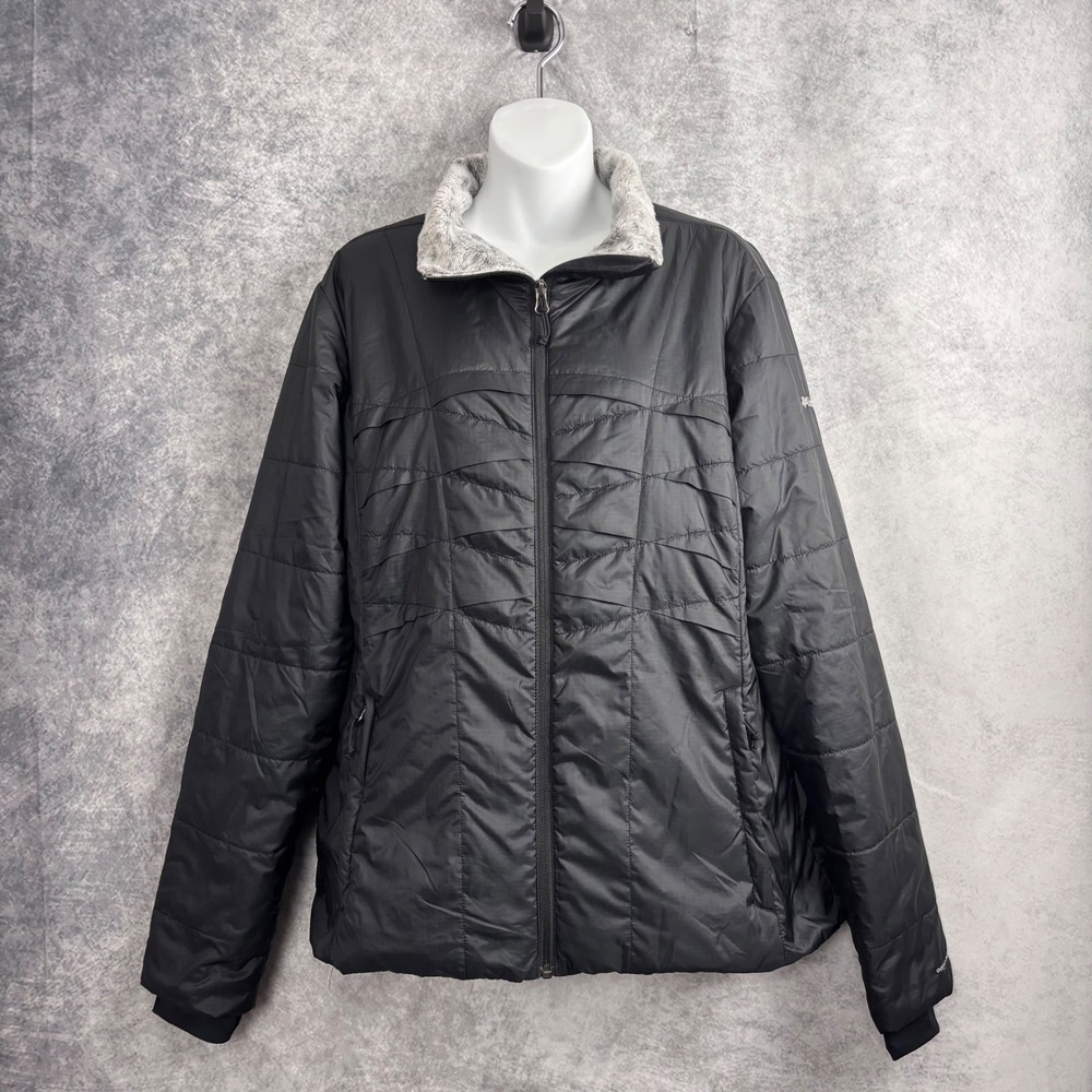 Columbia Women's Frostfecta Omni-Heat Water Resistant Jacket Coat in Black Sz XL